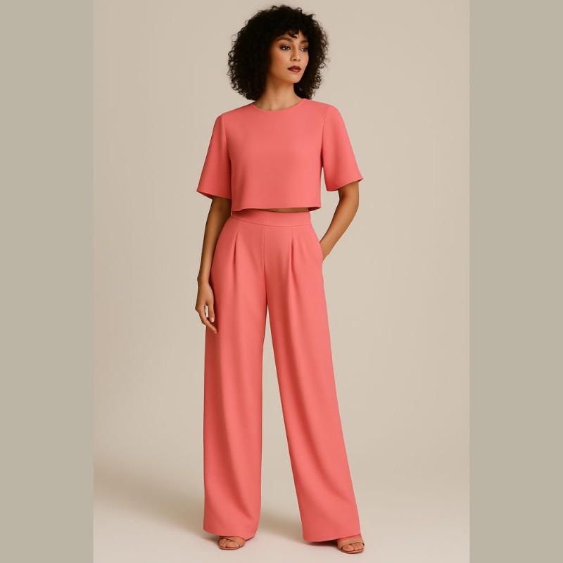 Georgette Crepe CORAIL Coral